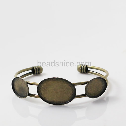 Brass Bracelet Base,13X18,18X25mm,Nickel-Free,Lead-Safe,super shing