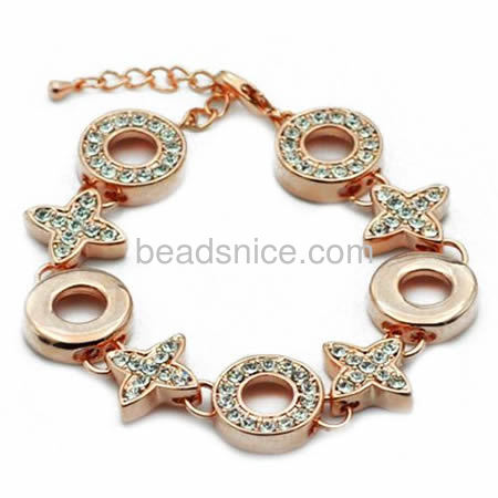 Fashion bracelet beautifully trendy bracelet wholesale jewelry findings alloy rhinestone