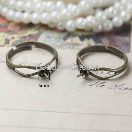 Base Brass jewelry Ring Finding Nickel-Free Lead-Safe,