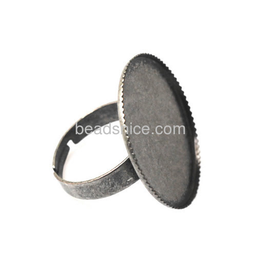 Adjustable ring base settings 25mm round