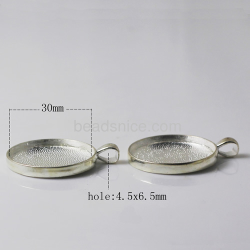 Zinc Alloy Pendant,30mm,Hole About:4.5x6.5mm,Nickel-Free,Lead-Safe,