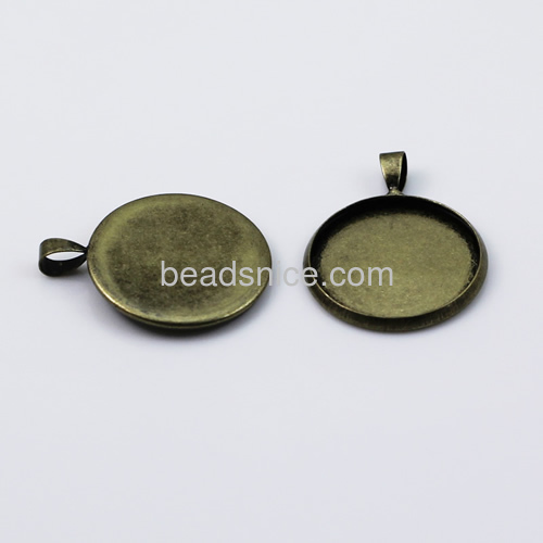Brass Pendant,Nickel-Free,Lead-Safe,Hand rack plating,