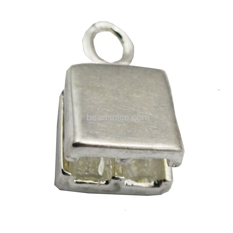 Brass metal clasps for 3mm flat leather jewelry