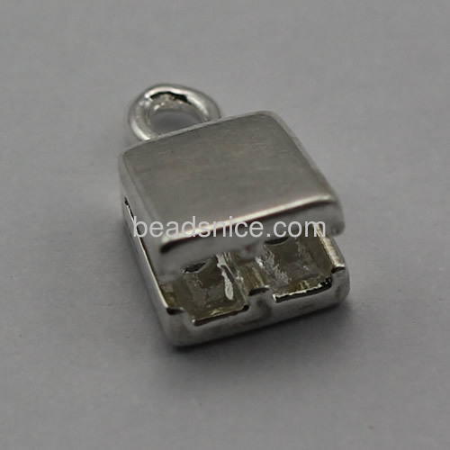 Brass metal clasps for 3mm flat leather jewelry