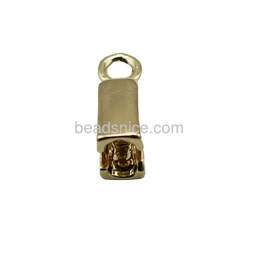 Brass Clasps for Leather  Regaliz Leather Bracelet Clasps - Licorice Leather Bracelet Clasps  Flat 3mm Leather Clasps