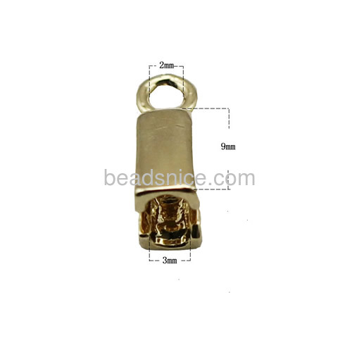 Brass Clasps for Leather  Regaliz Leather Bracelet Clasps - Licorice Leather Bracelet Clasps  Flat 3mm Leather Clasps