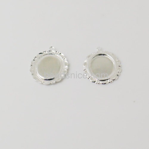Vintage pendant blanks base cameo oval cabochon bezel settings wholesale fashionable pendant jewelry accessory brass DIY
