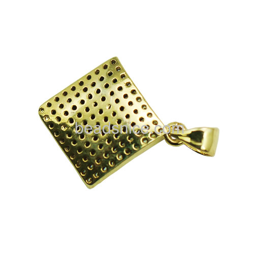 Charms and pendants 925 sterling silver pendant for jewelry making necklace finding micro pave rhombus