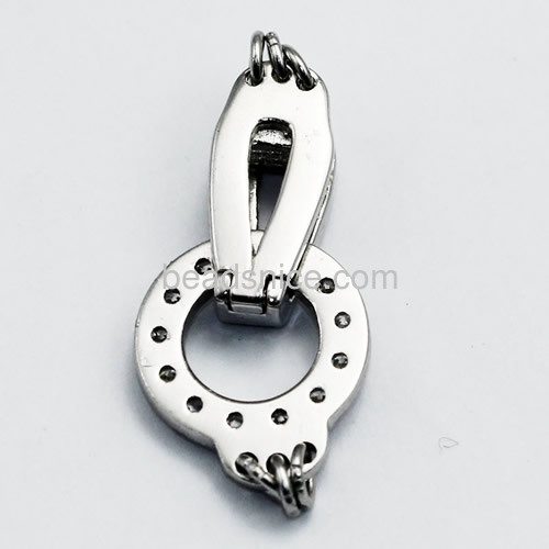 High quality wholesale jewelry 925 sterling silver fold over clasp for necklace jewelry making