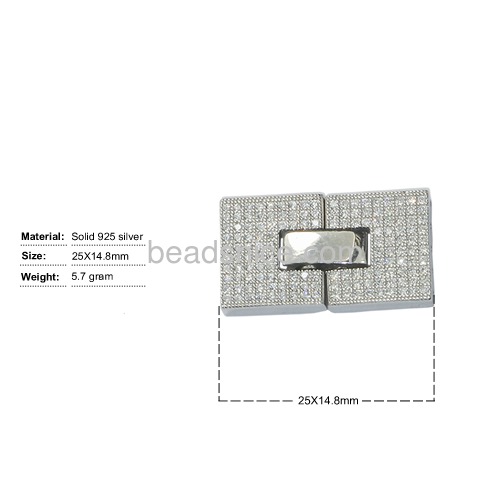 High quality calsp 925 sterling silver unique clasps for jewelry making