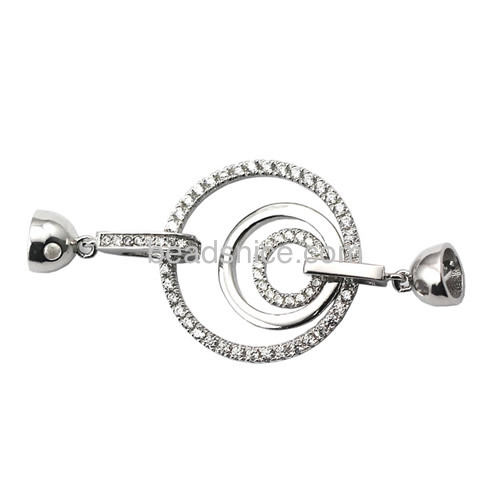 Clasps for pearl necklaces 925 sterling silver jewelry clasp wholesale