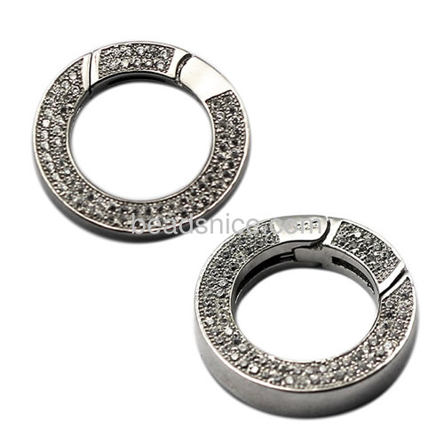 Spring clasp 925 sterling silver jewelry findings spring rings clasp