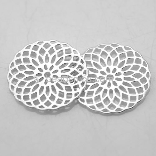 Filligree components computer beaded patch 925 sterling silver