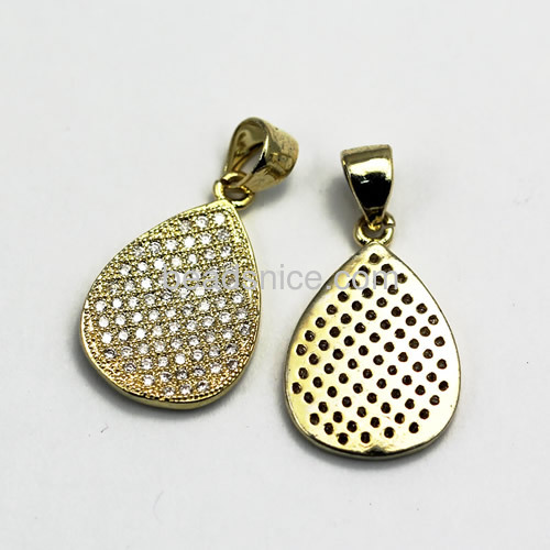 High quality sterling silver pendant micro pave with crystal gifts for girls