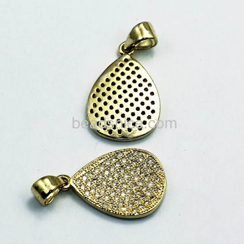 High quality sterling silver pendant micro pave with crystal gifts for girls