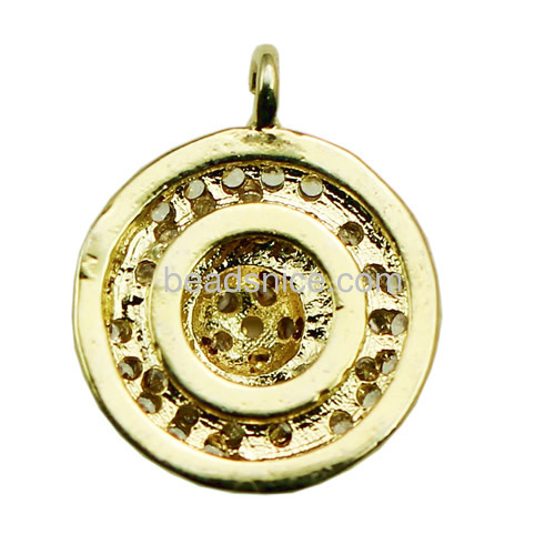 Pendant 925 sterling silver new necklace pendant gold plated micro pave for woman
