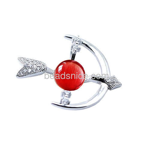 Pendant setting for half-drilled pearl 925 sterling silver jewelry mountings base for pendant making bird shape