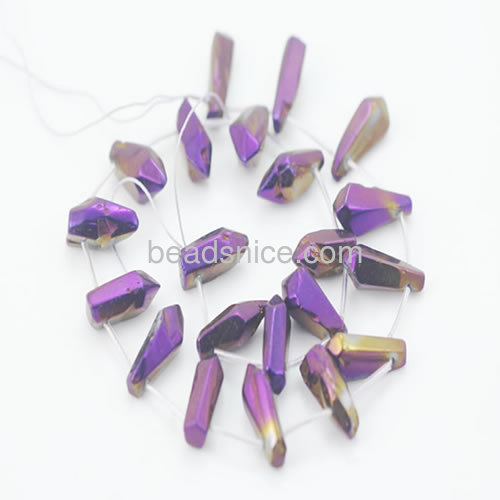 New druzy stone semi precious jewelry bicone for women wholesale natural stone jewelry accessory DIY