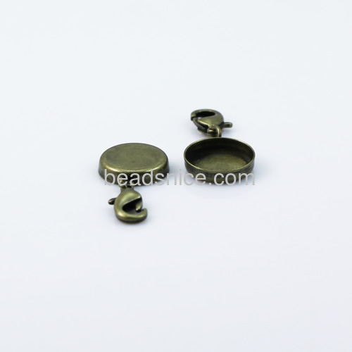 Brass pendants ,12x12x3mm,round,clasp size:12x7mm,hole approx：2mm,