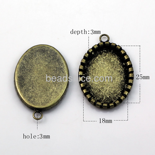 Brass Lace edge pendant settings ,Pendant Blanks, Pendant Base, Nickel-Free, Lead-Saf, Handmade  plating