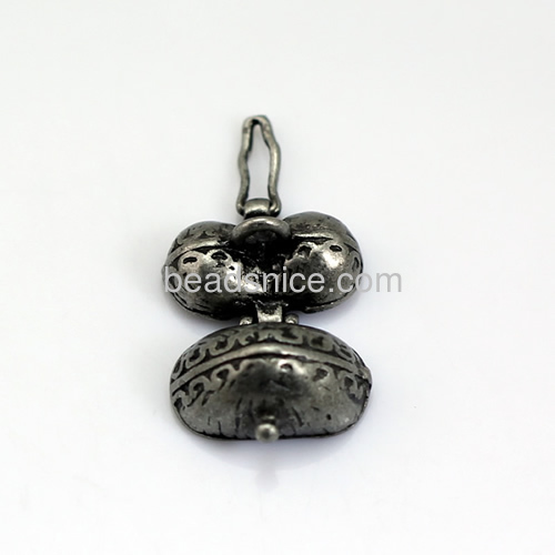 Brass prayer box pendant/drop,22x17mm,hole:approx 4x6mm,heart,nickel free ,lead safe,