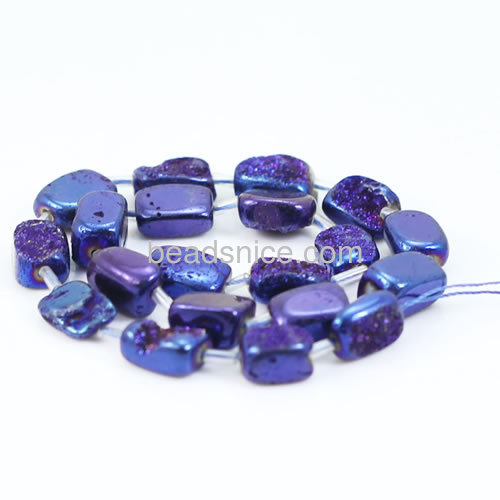Fashion druzy stone wholesale druzy pendants blue for women
