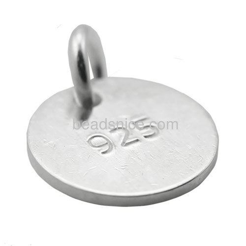 Sterling silver core blank tags for stamping or charms 19 gauge Round Tag