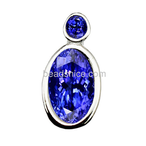 Wholesale pendant base sterling silver 925 for necklace making
