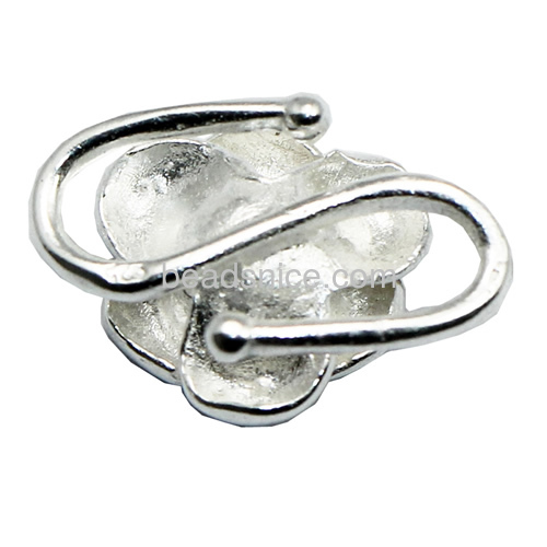 Clasp hook finding 925 sterling wholesale silver for necklace and fine jewelry  flower shapes