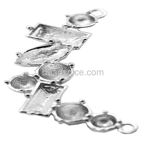 925 sterling silver pendant base cabochon setting jewelry accessories for necklace making