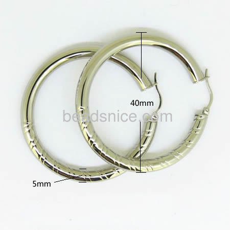 Stainless Steel Lever Back Earring Component，