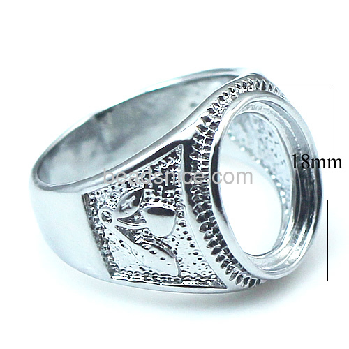Ring setting cabochon bezel cup jewelry accessories brass
