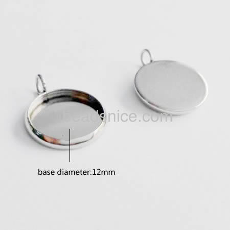 Stainless Steel pendant bail,Cabochon Pendant Setting ,