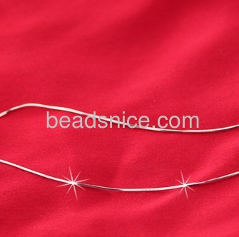 Wholesale 925 sterling silver snake bone necklace silver necklace