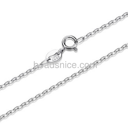 Wholesale sterling silver chain necklace flower cars cross the O-chain