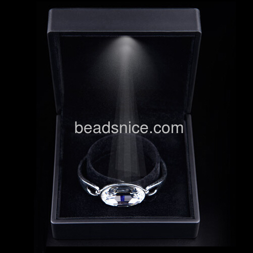 Fashion jewelry box necklace bracelet gift presentation box cardboard case bracelet boxes wholesale square display storage case