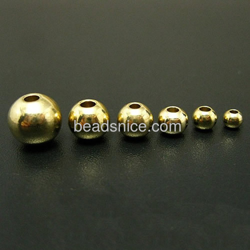 Solid Brass Round Beads