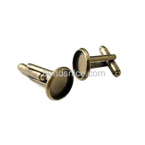 Cufflinks for men personalised custom cufflink blanks cabochon base cuff link wholesale fashion jewelry findings brass DIY
