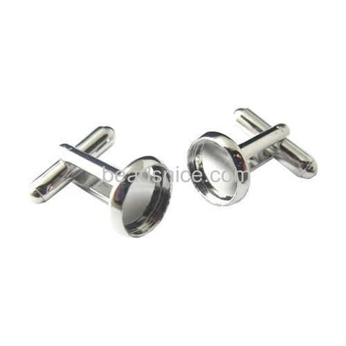 Cufflinks for men personalised custom cufflink blanks cabochon base cuff link wholesale fashion jewelry findings brass DIY