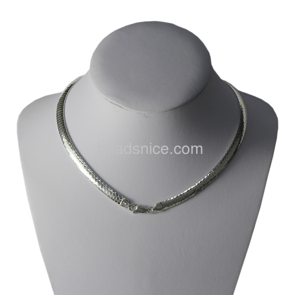 Silver Snake chain necklace  jewelry making
