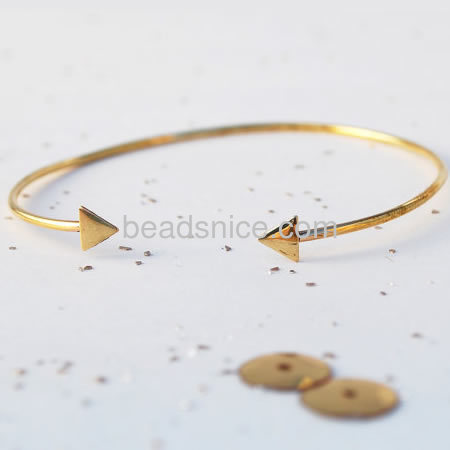 Brass, fashion jewellery, bracelet settings，Lead-Safe,Nickel-Free,