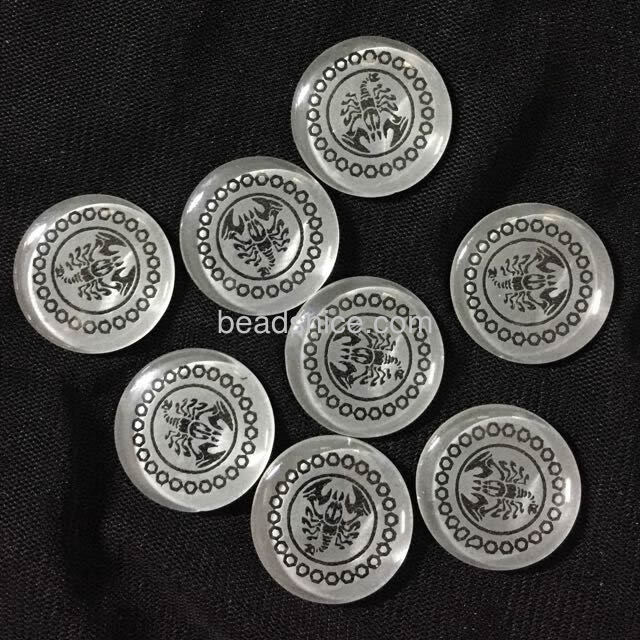 Clear glass cabochons Domed nice for empty settings wholesale jewelry findings round shape