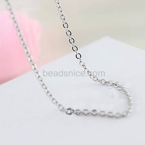 Sterling silver 1.2mm rolo chain wholesale jewelry chain for women
