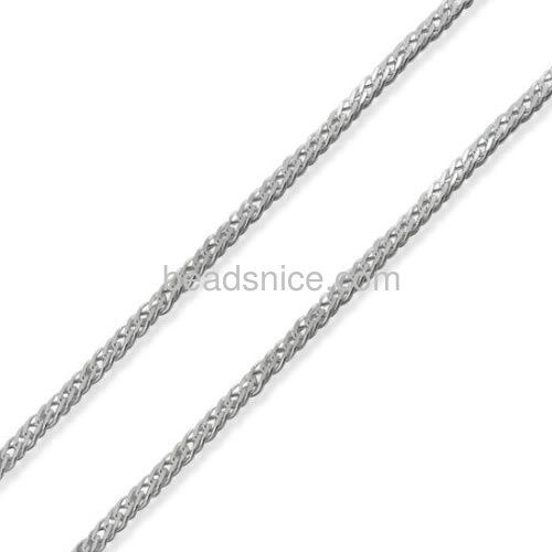 925 Sterling silver rombo chain Necklace style