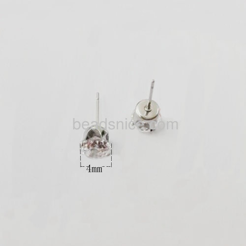 Stainless steel earring wedding earrings women earring design inlay cubic zirconia wholesale vogue jewelry earring findings