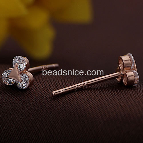 Daily wear earrings fashion charm earring design wholesale jewelry findings sterling silver triangle gifts