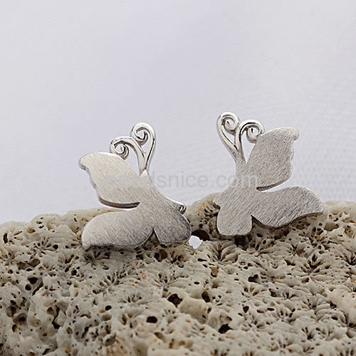 Daily wear earrings for women butterfly earring stud wholesale jewelry components sterling silver charms gifts