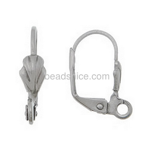 Earring hook shell-shaped earring clip ear hooks wholesale vogue jewelry earring accessory stainless steel DIY