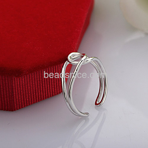 Fashion finger ring unique personalized designs double rope twist ring wholesale jewelry making supplies sterling silver trendy 