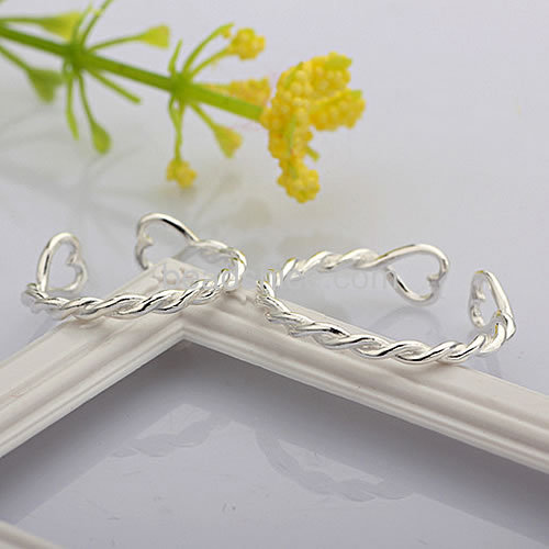 Finger ring twisted rings rope of love ring adjustable wholesale fashion rings jewelry findings sterling silver Korean simple st